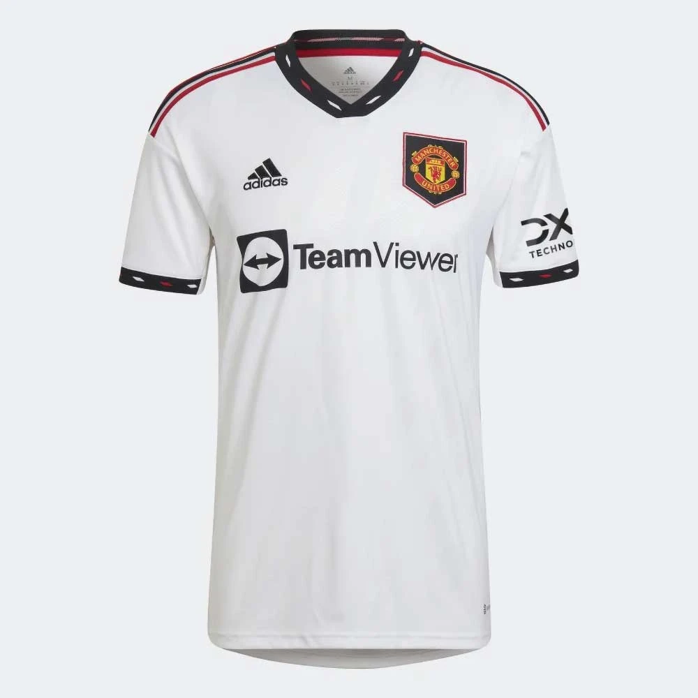 Men's Adidas Manchester United 22/23 Away Jersey - White 3 Men's Adidas Manchester United 22/23 Away Jersey - White