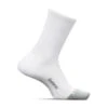 Feetures Unisex Elite Light Cushion Mini Crew - White -Optimal Sportswear Store 1 3