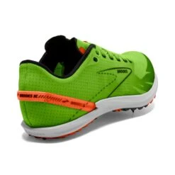 BROOKS Unisex Draft XC Spike - Green Grecko/Red Orange/White- Regular (D) -Optimal Sportswear Store 100039 308 H Draft XC