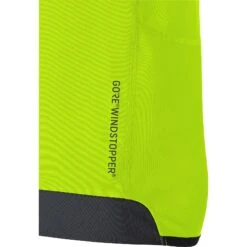 Gore Wear Men's R3 Partial GORE® WINDSTOPPER® Shirt - Neon Yellow/Black -Optimal Sportswear Store 100287 0899 3 1