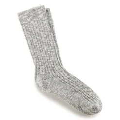 Birkenstock Women's Cotton Slub Socks - Gray / White