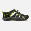Keen Big Kids' Newport H2 Sandal - Black/Lime Green -Optimal Sportswear Store 1009965 P PDP