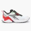 Diadora Men's Vigore 2 Running Shoe - White/Black/Firey Red - Regular (D) -Optimal Sportswear Store 101.179081 C6714 00 HR