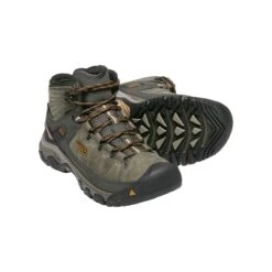 Keen Men's Targhee III Leather Mid Waterproof Hiking Boots - Black Olive/Golden Brown - Regular (D) 11 Keen Men's Targhee III Leather Mid Waterproof Hiking Boots - Black Olive/Golden Brown - Regular (D) -Optimal Sportswear Store 1017787 PPS large