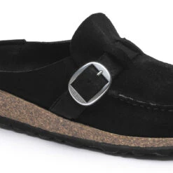 Birkenstock Women's Buckley Suede - Black- Medium/Narrow -Optimal Sportswear Store 1017826 detail 1 1