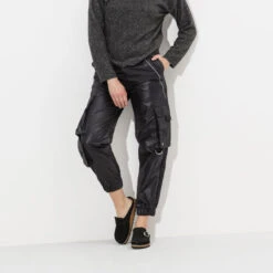 Birkenstock Women's Buckley Suede - Black- Medium/Narrow -Optimal Sportswear Store 1017826 f look f 1