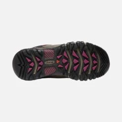 Keen Women's Targhee III Waterproof Hiking Shoe - Weiss/Boysenberry- Regular (B) -Optimal Sportswear Store 1018177 OS PDP