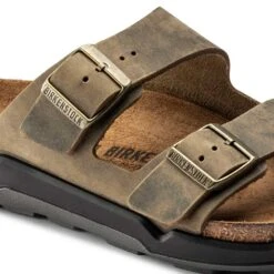 Birkenstock Men's Arizona Rugged Sandal - Faded Khaki - Regular -Optimal Sportswear Store 1018463 detail 1
