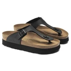 Birkenstock Gizeh Platform Vegan - Birko Flor Black- Regular/Wide 12 Birkenstock Gizeh Platform Vegan - Birko Flor Black- Regular/Wide -Optimal Sportswear Store 1018546 pair