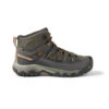 Keen Men's Targhee III Leather Mid Waterproof Hiking Boot - Black Olive/Golden Brown - Wide (2E) -Optimal Sportswear Store 1018596