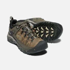 Keen Men's Targhee III Waterproof Hiking Shoe - Bungee Cord/Black - Wide (2E) -Optimal Sportswear Store 1018597 PPS PDP