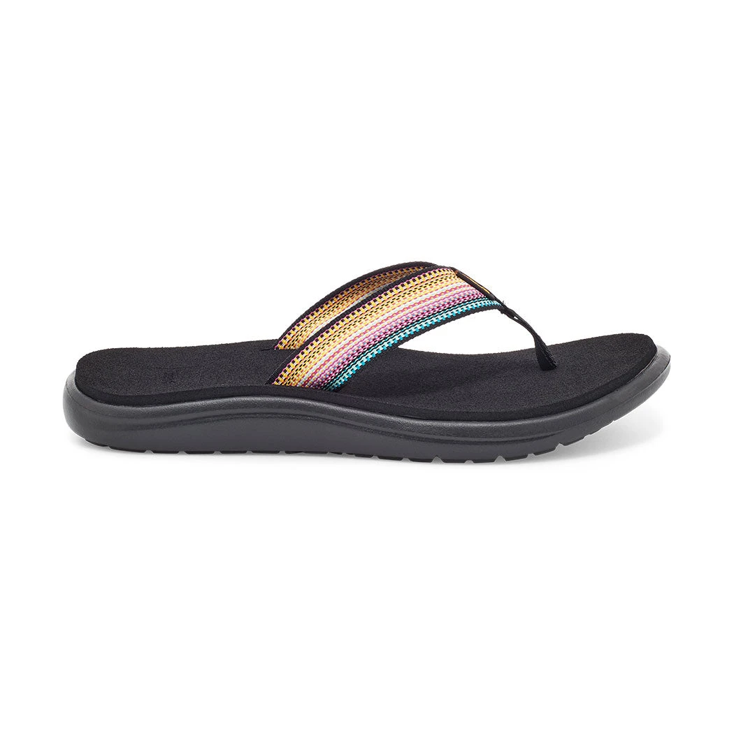 Teva Women's Voya Flip Sandal - Antiguous Black Multi- Regular (B) 3 Teva Women's Voya Flip Sandal - Antiguous Black Multi- Regular (B)