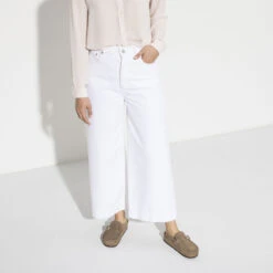 Birkenstock Women's Buckley Suede - Grey Taupe- Medium/Narrow -Optimal Sportswear Store 1019490 f look f 1