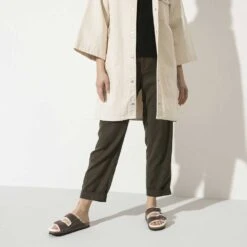 Birkenstock Arizona Shearling Sandal - Habana Natural- Medium/Narrow -Optimal Sportswear Store 1021049 f look f