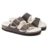 Birkenstock Arizona Shearling Sandal - Habana Natural- Medium/Narrow -Optimal Sportswear Store 1021049 pair