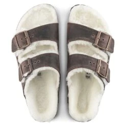Birkenstock Arizona Shearling Sandal - Habana Natural- Medium/Narrow -Optimal Sportswear Store 1021049 top
