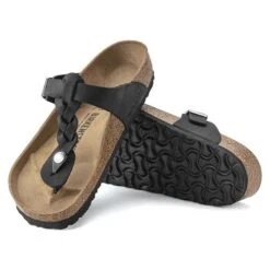 Birkenstock Gizeh Braid Suede Black Oil Leather- Regular/Wide 13 Birkenstock Gizeh Braid Suede Black Oil Leather- Regular/Wide -Optimal Sportswear Store 1021349 sole