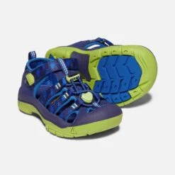 Keen Little Kids' Newport H2 Sandal - Blue Depths/Chartureuse -Optimal Sportswear Store 1022834 PPS PDP 1