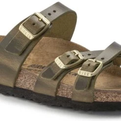 Birkenstock Women's Franca Cork Green Olive Oiled Leather Sandal - Regular/Wide -Optimal Sportswear Store 1023310 detail 1