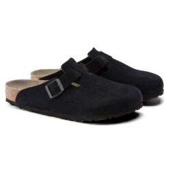 Birkenstock Women's Boston Soft Footbed - Midnight - Regular -Optimal Sportswear Store 1023865 pair