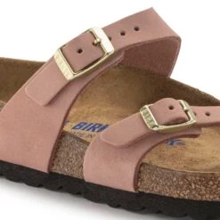Birkenstock Women's Mayari NuBuck Soft Footbed - Old Rose- Regular/Wide -Optimal Sportswear Store 1023964 detail 1