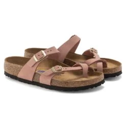 Birkenstock Women's Mayari NuBuck Soft Footbed - Old Rose- Regular/Wide -Optimal Sportswear Store 1023964 pair