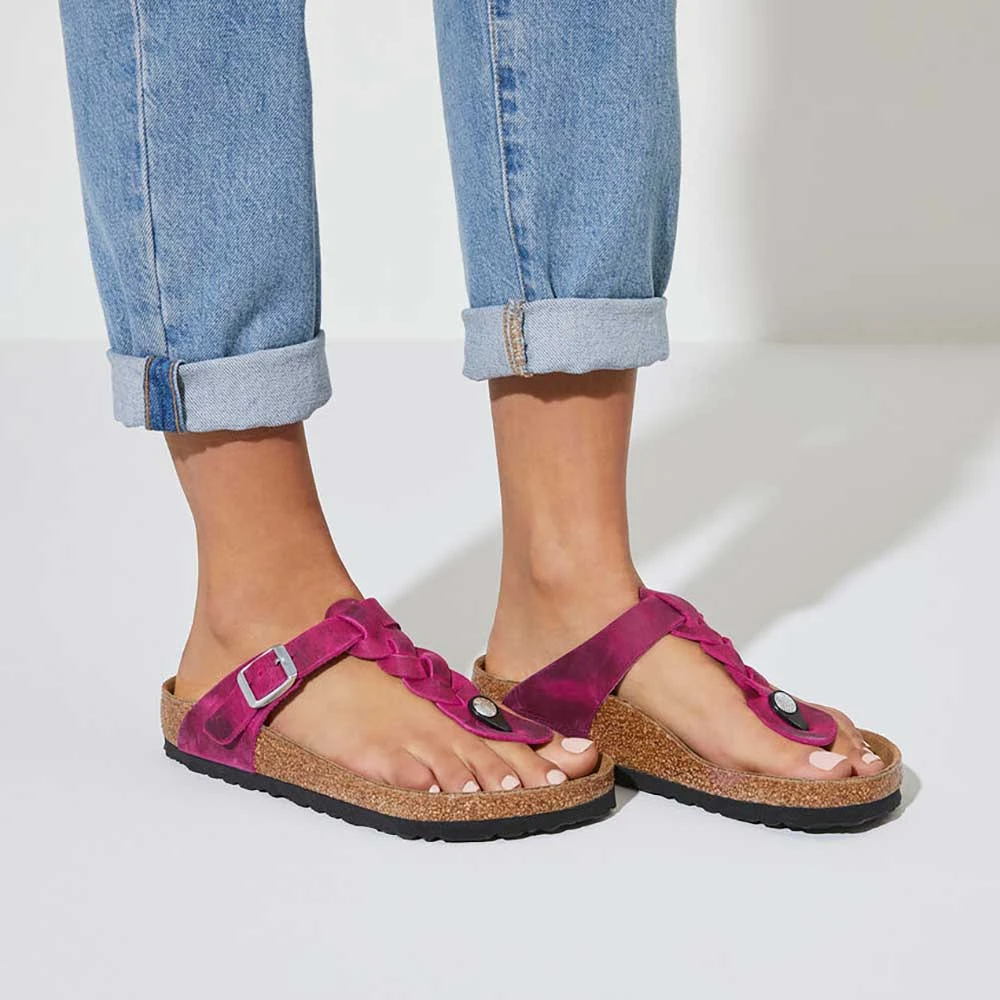 Birkenstock Women's Gizeh Braid Sandal- Festival Fuchsia- Regular/Wide 7 Birkenstock Women's Gizeh Braid Sandal- Festival Fuchsia- Regular/Wide - Image 5