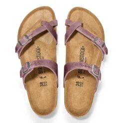 Birkenstock Women's Mayari Oiled Leather Sandal - Lavender - Regular/Wide -Optimal Sportswear Store 1025053 top