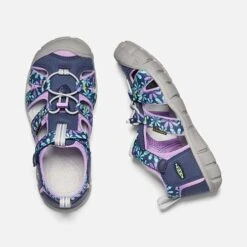 Keen Big Kids' Seacamp II CNX Sandal - Black Iris/African Violet -Optimal Sportswear Store 1025149 PLD PDP 1