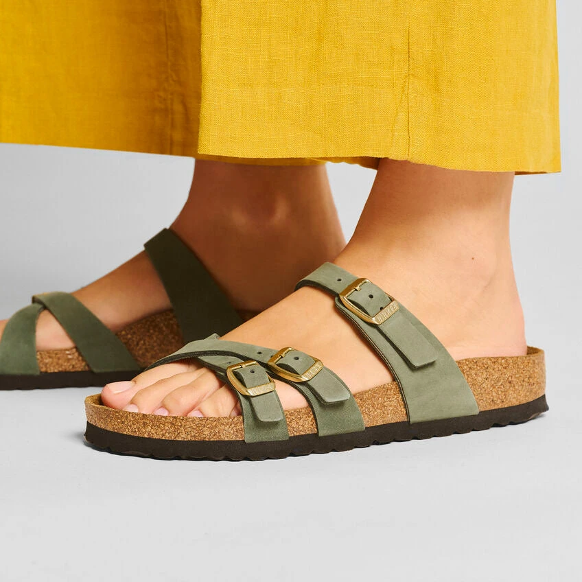 Birkenstock Women's Franca Nubuck Sandal - Thyme - Regular/Wide 7 Birkenstock Women's Franca Nubuck Sandal - Thyme - Regular/Wide - Image 5