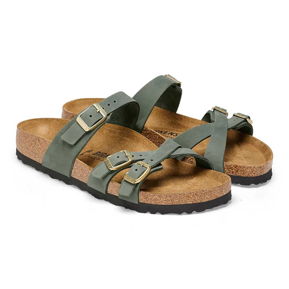 Birkenstock Women's Franca Nubuck Sandal - Thyme - Regular/Wide 4 Birkenstock Women's Franca Nubuck Sandal - Thyme - Regular/Wide - Image 2