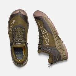 Keen Men's NXIS Evo WP Hiking Shoe - Dark Olive/Black Olive - Regular (D) -Optimal Sportswear Store 1025909 PLD PDP 1