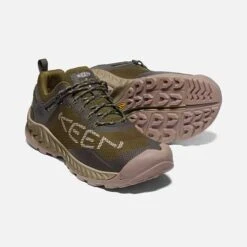 Keen Men's NXIS Evo WP Hiking Shoe - Dark Olive/Black Olive - Regular (D) -Optimal Sportswear Store 1025909 PPS PDP 1