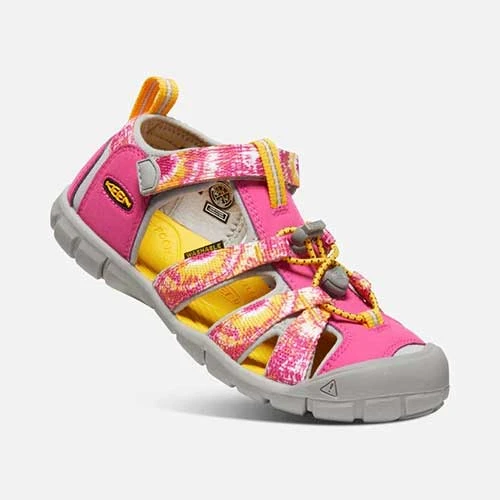 Little Kids' Seacamp II CNX Sandal - Multi/Keen Yellow 4 Little Kids' Seacamp II CNX Sandal - Multi/Keen Yellow - Image 2