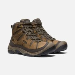 Keen Men's Circadia Mid WP Hiking Boot - Bison/Brindle - Regular (D) -Optimal Sportswear Store 1026841 PLA PDP 2e22e65e a7b3 45be a5d5 9715812ebc6e