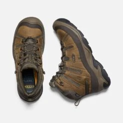 Keen Men's Circadia Mid WP Hiking Boot- Bison/Brindle- Wide (2E) -Optimal Sportswear Store 1026841 PLD PDP