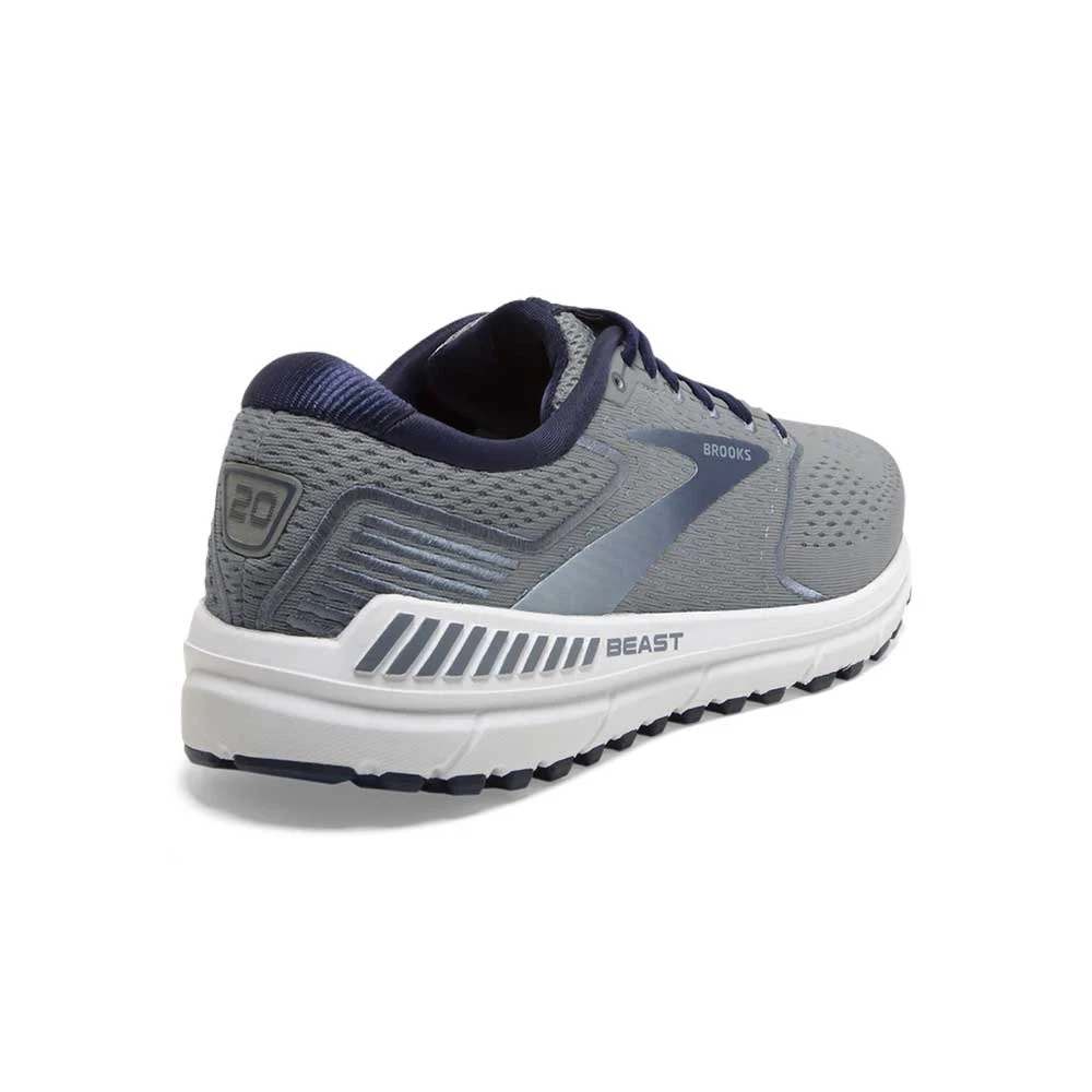 BROOKS Men's Beast 20 Running Shoe - Blue/Grey/Peacoat- Wide (2E) 6 BROOKS Men's Beast 20 Running Shoe - Blue/Grey/Peacoat- Wide (2E) - Image 4