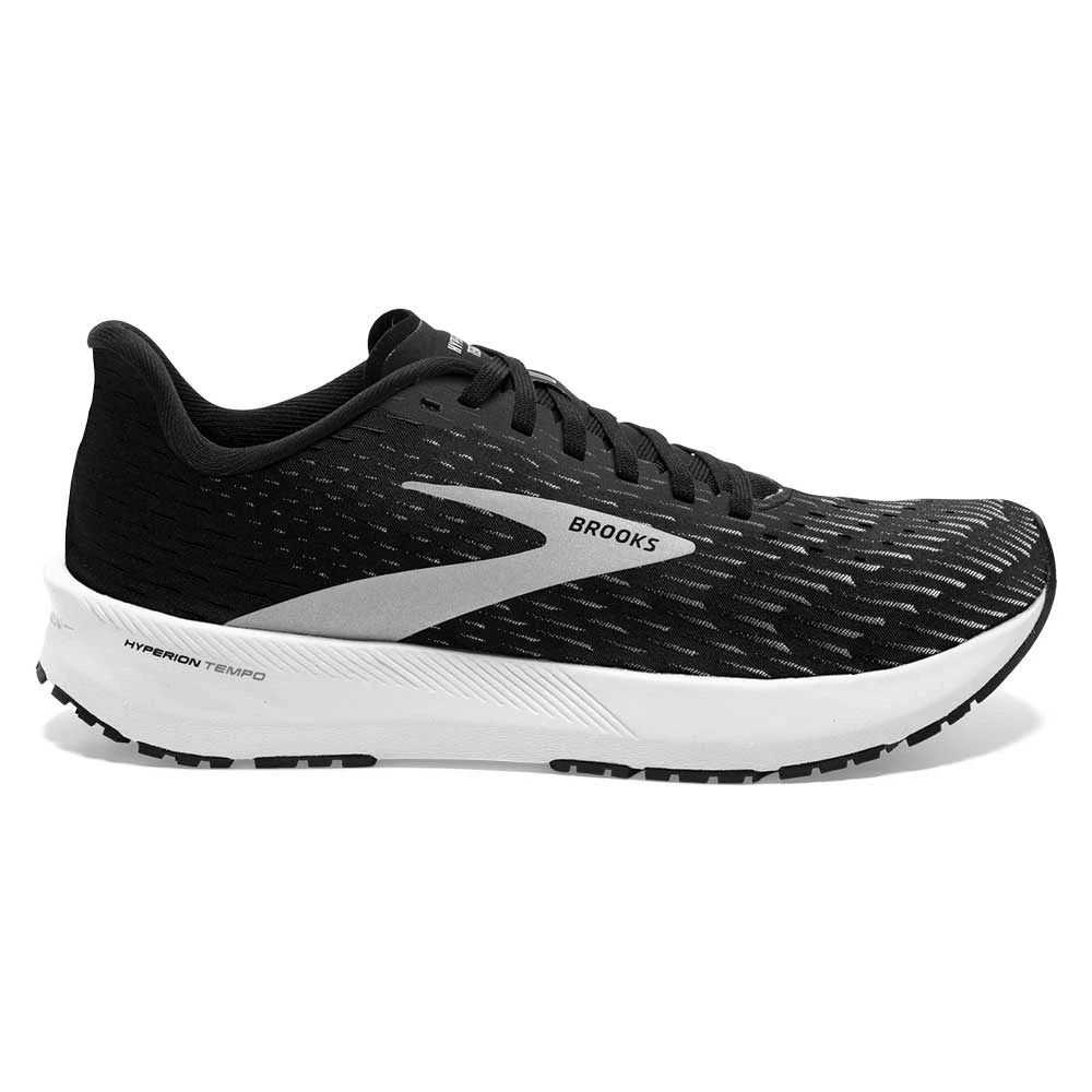 BROOKS Men's Hyperion Tempo Running Shoe- Black/Silver/White- Regular (D) 3 BROOKS Men's Hyperion Tempo Running Shoe- Black/Silver/White- Regular (D)