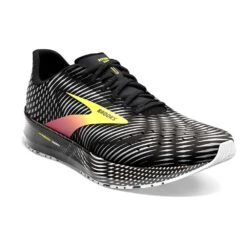 BROOKS Men's Hyperion Tempo Running Shoe - Black/Pink/Yellow - Regular (D) 10 BROOKS Men's Hyperion Tempo Running Shoe - Black/Pink/Yellow - Regular (D) -Optimal Sportswear Store 110339 074 A Hyperion Tempo 1