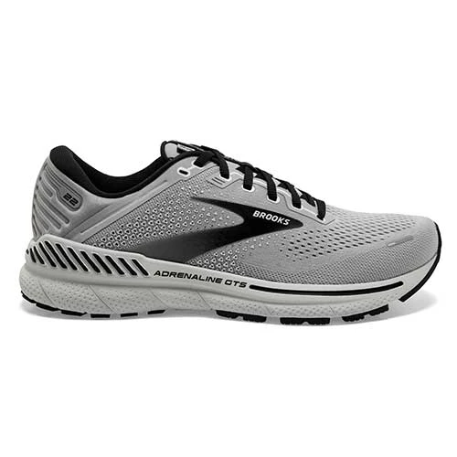 BROOKS Men's Adrenaline GTS 22 Running Shoe- Alloy/Grey/Black - Wide (2E) 3 BROOKS Men's Adrenaline GTS 22 Running Shoe- Alloy/Grey/Black - Wide (2E)