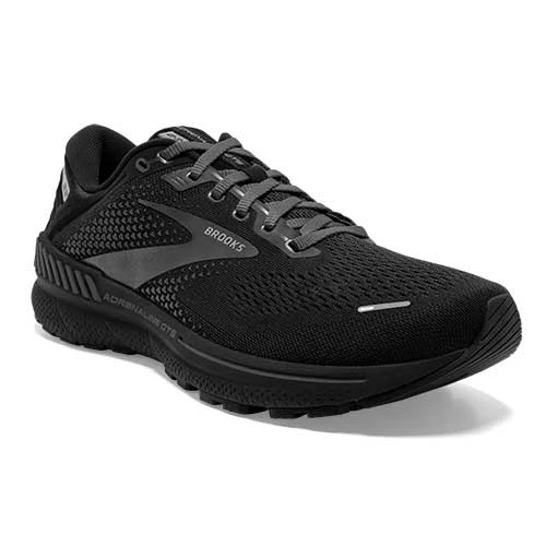 BROOKS Men's Adrenaline GTS 22 Running Shoe - Black/Black/Ebony- Regular (D) 4 BROOKS Men's Adrenaline GTS 22 Running Shoe - Black/Black/Ebony- Regular (D) - Image 2