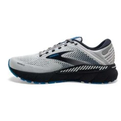 BROOKS Men's Adrenaline GTS 22 Running Shoe- Oyster/India Ink/Blue - Wide (2E) -Optimal Sportswear Store 110366 023 M Adrenaline GTS 22