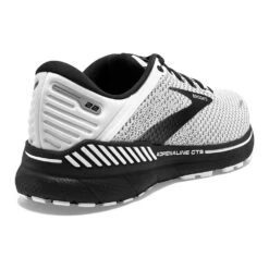 BROOKS Men's GTS 22 Running Shoe - White/Grey/Black - Wide (2E) -Optimal Sportswear Store 110366 135 H Adrenaline GTS 22 32029581 620a 4d28 a9d3 65f1ece1434a