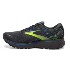 BROOKS Men's Ghost 14 Running Shoe- Black/Blue/Nightlife- Regular (D) -Optimal Sportswear Store 110369 069 M Ghost 14