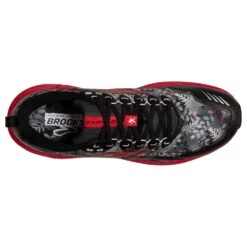 BROOKS Men's Cascadia 16 Trail Running Shoe - Black/Grey/Red - Regular (D) -Optimal Sportswear Store 110376 008 O Cascadia 16