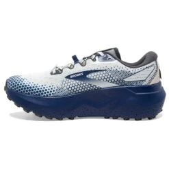 BROOKS Men's Caldera 6 Trail Running Shoe - Oyster/Blue Depths/Pearl - Regular (D) -Optimal Sportswear Store 110379 071 M Caldera 6