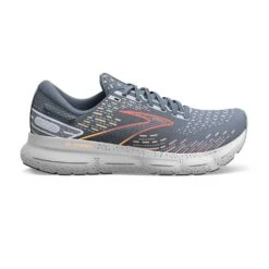 BROOKS Men's Glycerin 20 Running Shoe - Grey/Chili Oil/Orange - Regular (D)