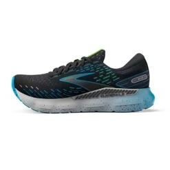 BROOKS Men's Glycerin GTS 20 Running Shoes - Black/Hawaiian Ocean/Green - Regular (D) -Optimal Sportswear Store 110383 006 M Glycerin GTS 20