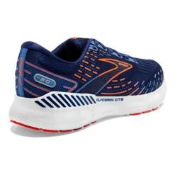 BROOKS Men's Glycerin GTS 20 Running Shoe - Blue Depths/Palace Blue/Orange - Wide (2E) -Optimal Sportswear Store 110383 444 H Glycerin GTS 20