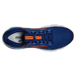 BROOKS Men's Glycerin GTS 20 Running Shoe - Blue Depths/Palace Blue/Orange - Wide (2E) -Optimal Sportswear Store 110383 444 O Glycerin GTS 20